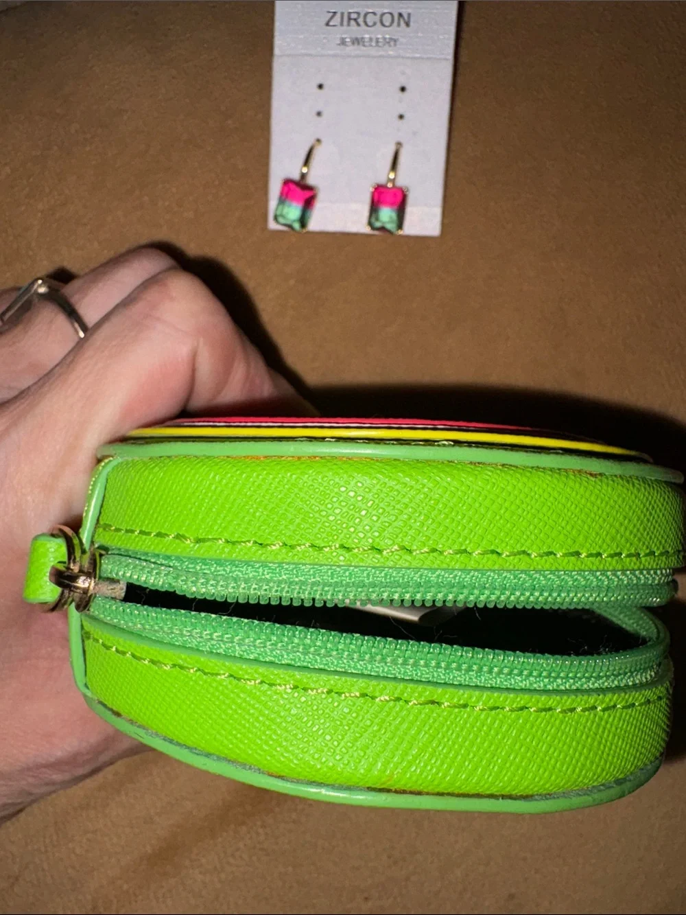 NWOT KATE SPADE Watermelon Coin Purse with Matching Earrings - Pink & Green